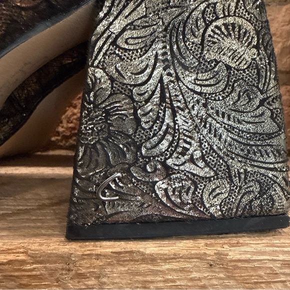 Circus by Sam Edelman Black and Silver Patterned Heels Kay Mary Jane - Picture 7 of 10